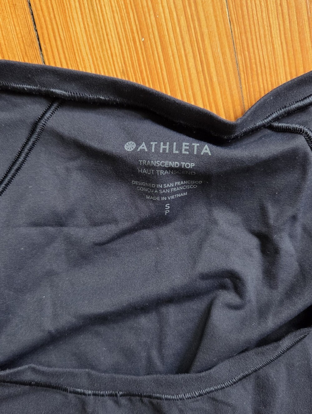 Athleta 💕Black Transcend Long Sleeve Top - Picture 3 of 4